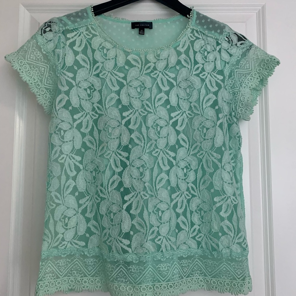 DONATED - Mint Lace Top & Cami Duo